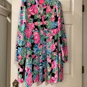 Lily Pulitzer long sleeve light weight dress Size M